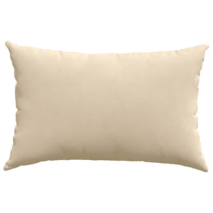 vidaXL Coussins de canapé 2 pcs Crème 60 x 40 cm Tissu