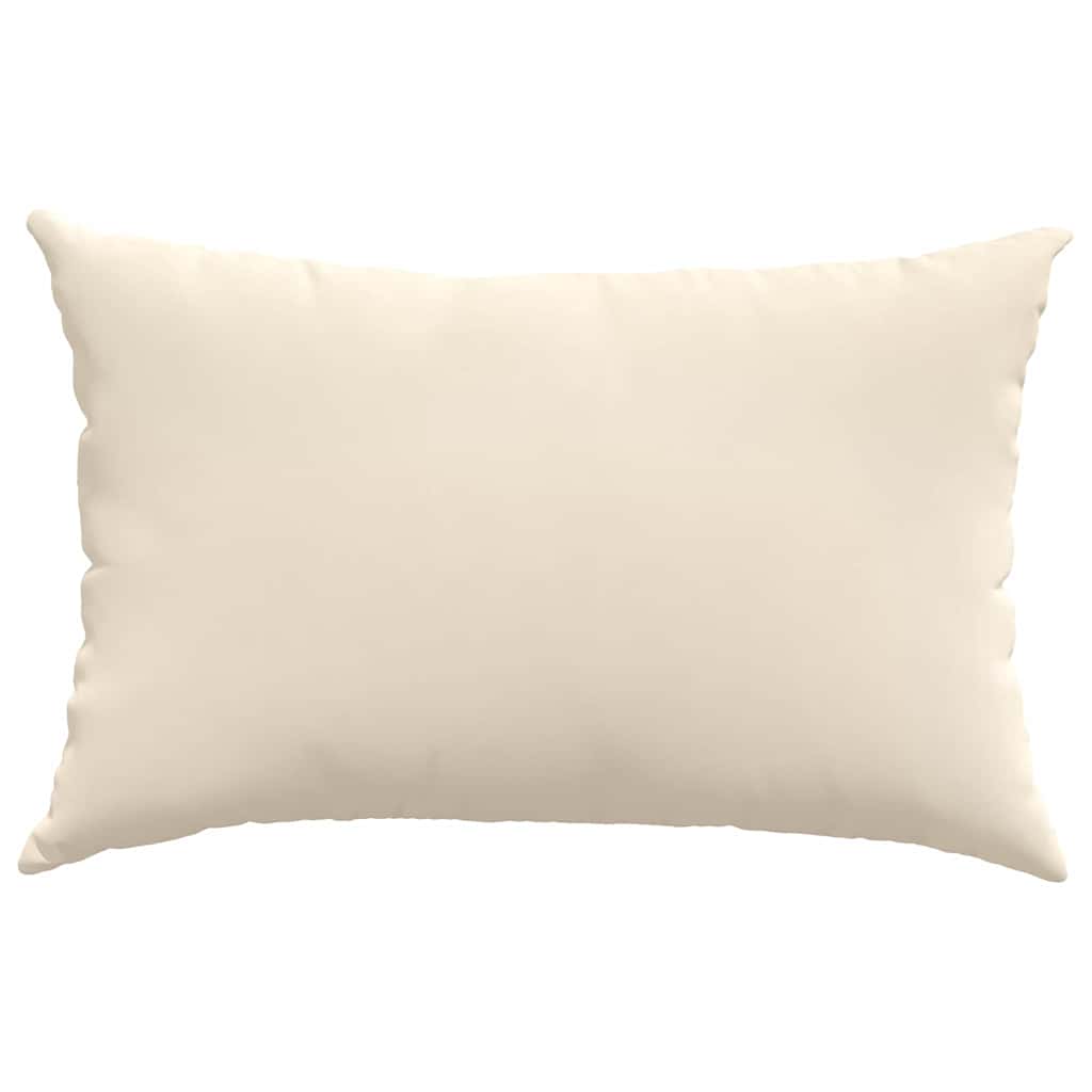 vidaXL Sofakissen 2 Stück Beige 60 x 40 cm Stoff