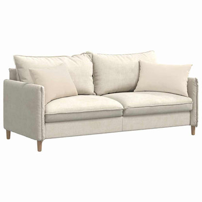 vidaXL Sofakissen 2 Stück Beige 60 x 40 cm Stoff
