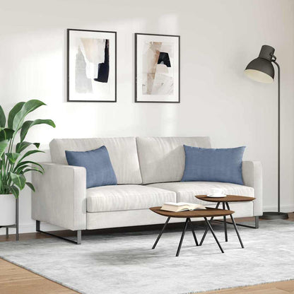 vidaXL Sofakissen 2 Stück Blau 60 x 40 cm Cordstoff