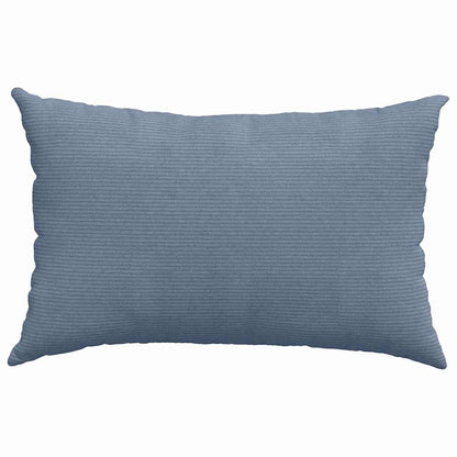 vidaXL Sofakissen 2 Stück Blau 60 x 40 cm Cordstoff