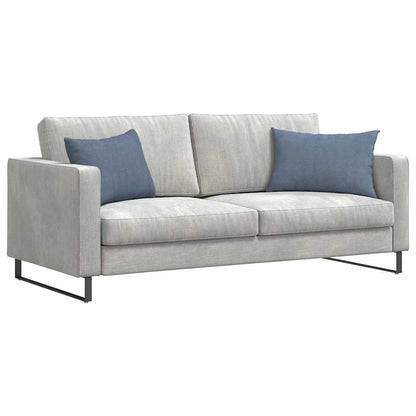 vidaXL Sofakissen 2 Stück Blau 60 x 40 cm Cordstoff