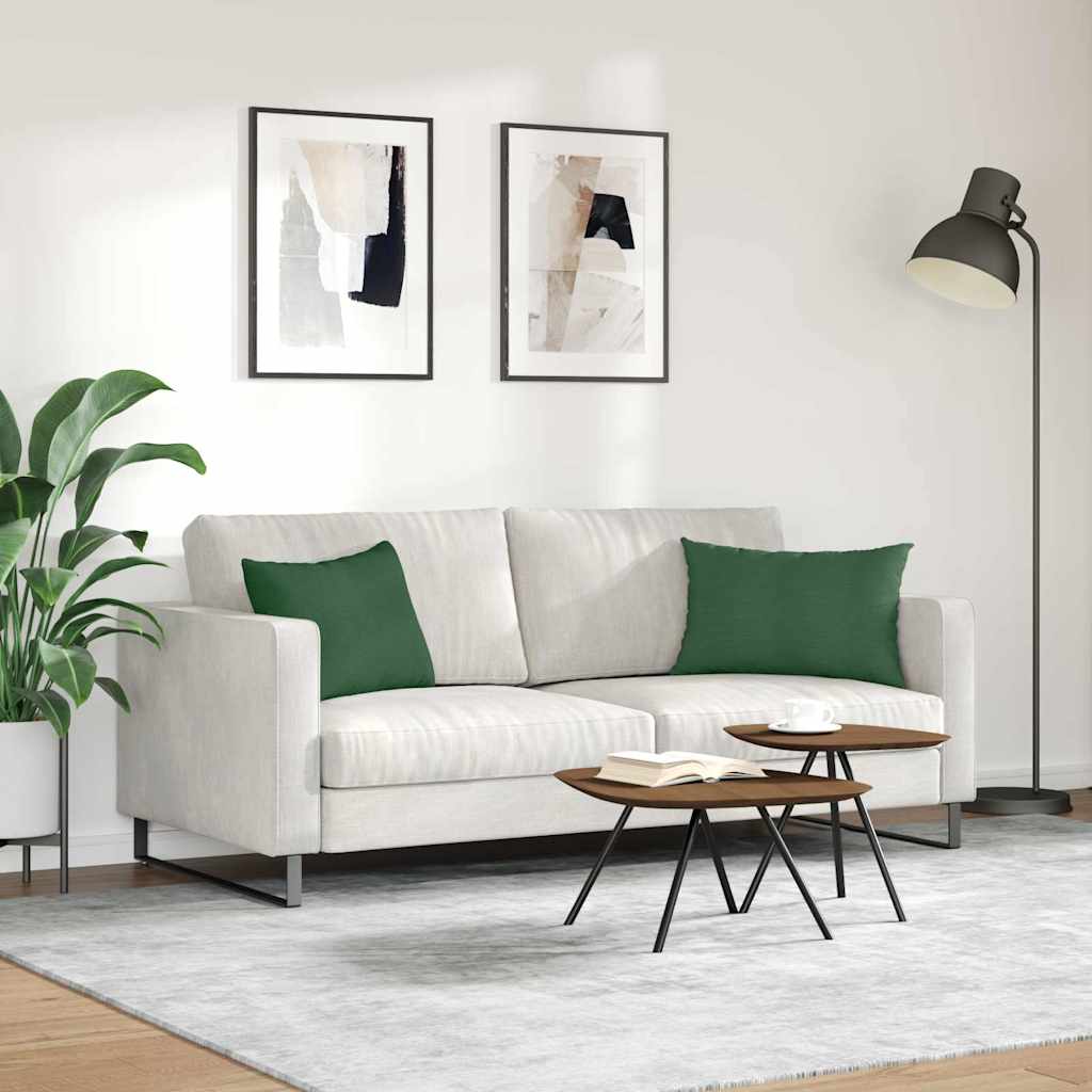 vidaXL Sofakissen 2 Stück Dunkelgrün 60 x 40 cm Cordstoff