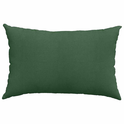 vidaXL Sofakissen 2 Stück Dunkelgrün 60 x 40 cm Cordstoff