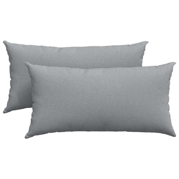 vidaXL Sofakissen 2 pcs Hellgrau 80 x 40 cm Stoff