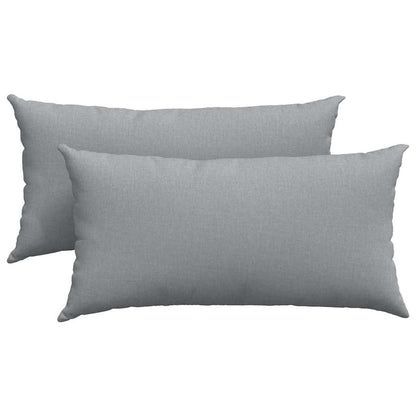 vidaXL Sofakissen 2 pcs Hellgrau 80 x 40 cm Stoff