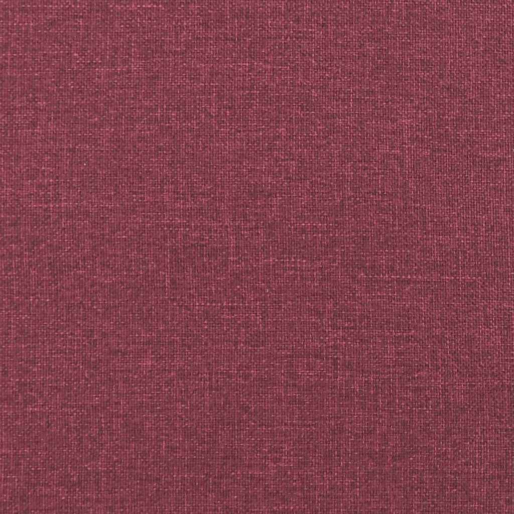 Sofakissen 2 pcs Weinrot 80 x 40 cm Stoff