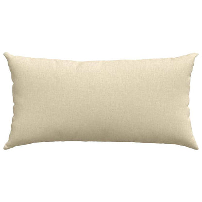 vidaXL Coussins de canapé 2 pcs Crème 80 x 40 cm Tissu