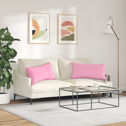 vidaXL Sofakissen 2 pcs Rosa 80 x 40 cm Stoff