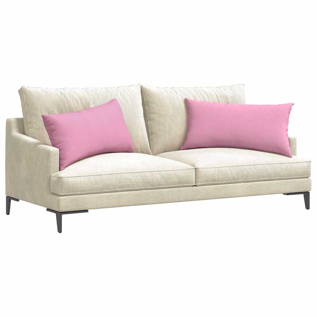 vidaXL Sofakissen 2 pcs Rosa 80 x 40 cm Stoff