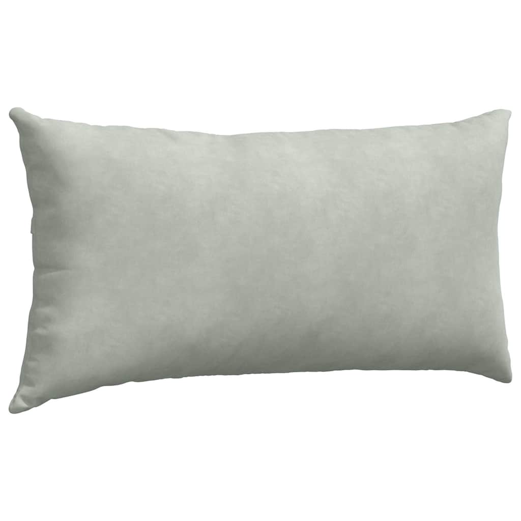 vidaXL Sofakissen 2 Stück Hellgrau 80 x 40 cm Cordstoff