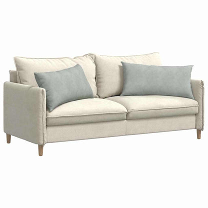 vidaXL Sofakissen 2 Stück Hellgrau 80 x 40 cm Cordstoff