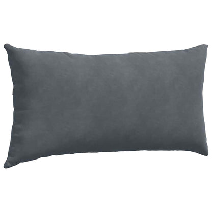 vidaXL Sofakissen 2 Stück Dunkelgrau 80 x 40 cm Cordstoff
