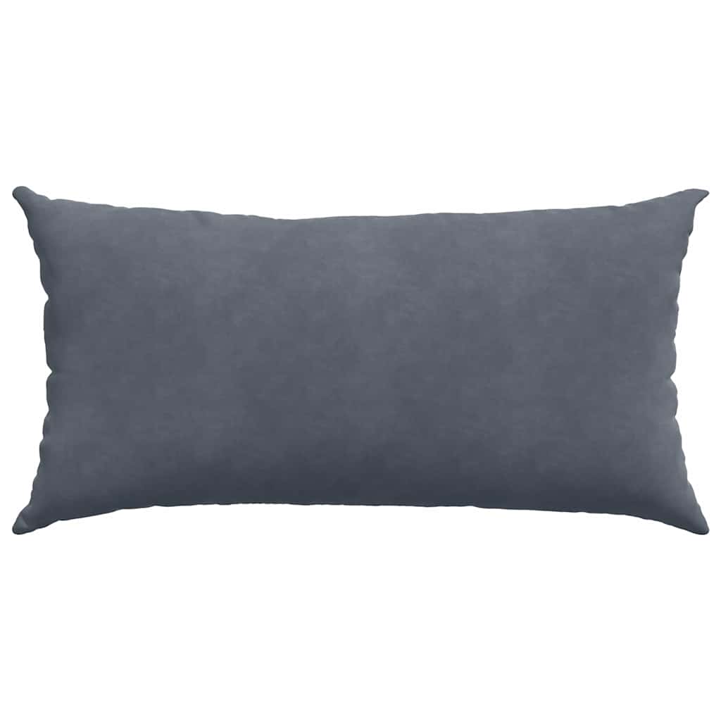 vidaXL Sofakissen 2 Stück Dunkelgrau 80 x 40 cm Cordstoff
