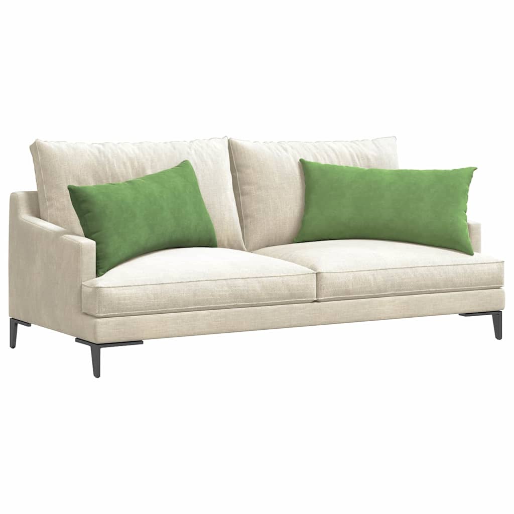 vidaXL Sofakissen 2 Stück Hellgrün 80 x 40 cm Cordstoff