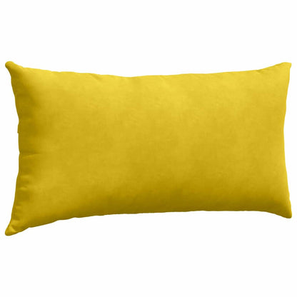 vidaXL Sofakissen 2 Stück Gelb 80 x 40 cm Cordstoff