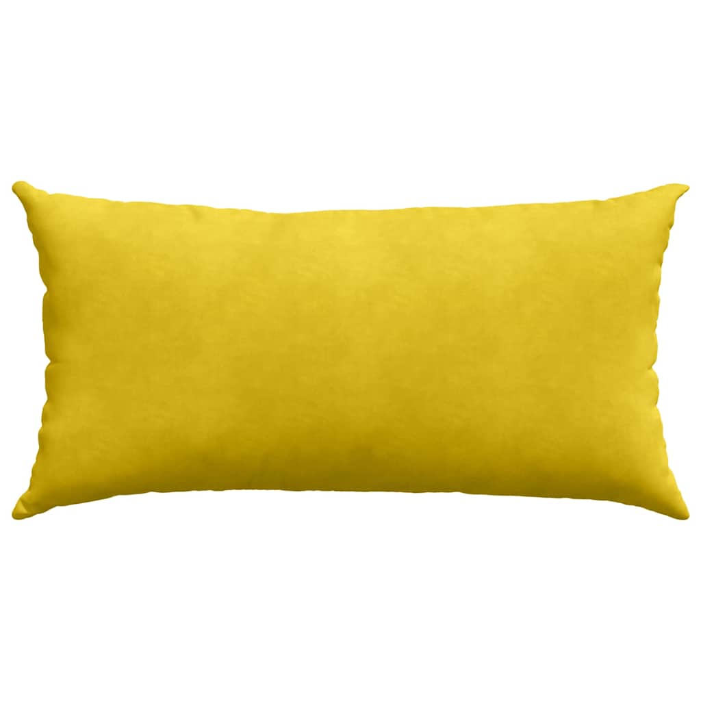 vidaXL Sofakissen 2 Stück Gelb 80 x 40 cm Cordstoff