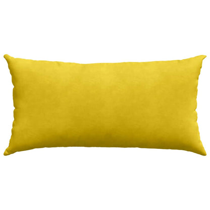 vidaXL Sofakissen 2 Stück Gelb 80 x 40 cm Cordstoff