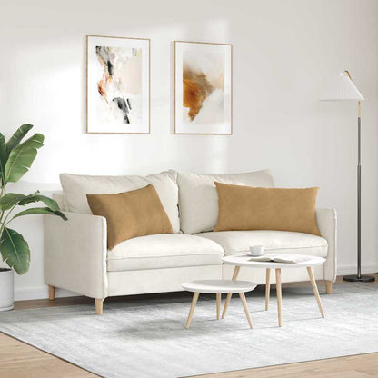 vidaXL Sofakissen 2 Stück Braun 80 x 40 cm Cordstoff