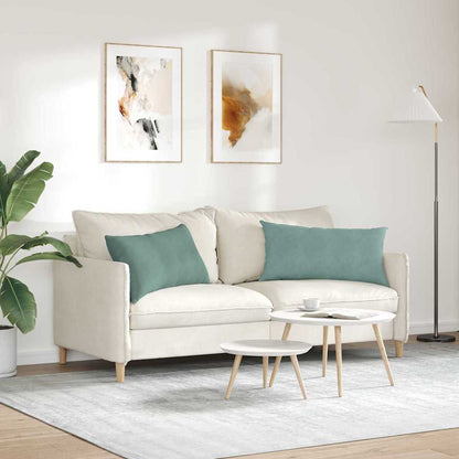 vidaXL Sofakissen 2 Stück Meergrün 80 x 40 cm Cordstoff