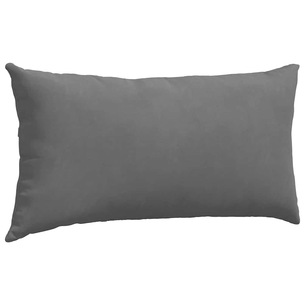 vidaXL Sofakissen 2 Stück Dunkelgrau 80 x 40 cm Stoff