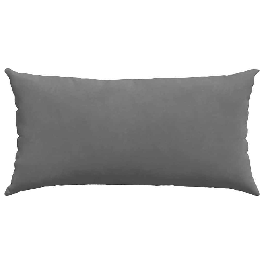 vidaXL Sofakissen 2 Stück Dunkelgrau 80 x 40 cm Stoff