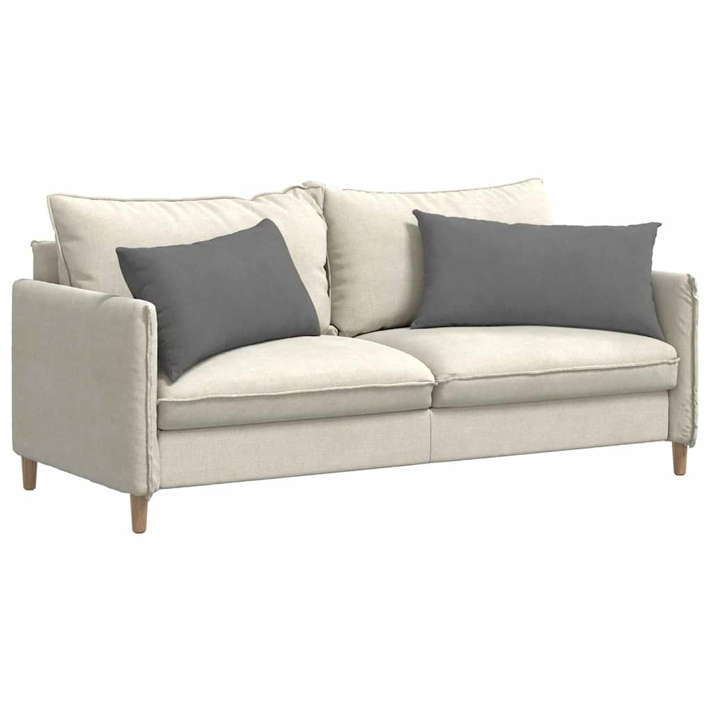 vidaXL Sofakissen 2 Stück Dunkelgrau 80 x 40 cm Stoff
