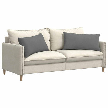 vidaXL Sofakissen 2 Stück Dunkelgrau 80 x 40 cm Stoff