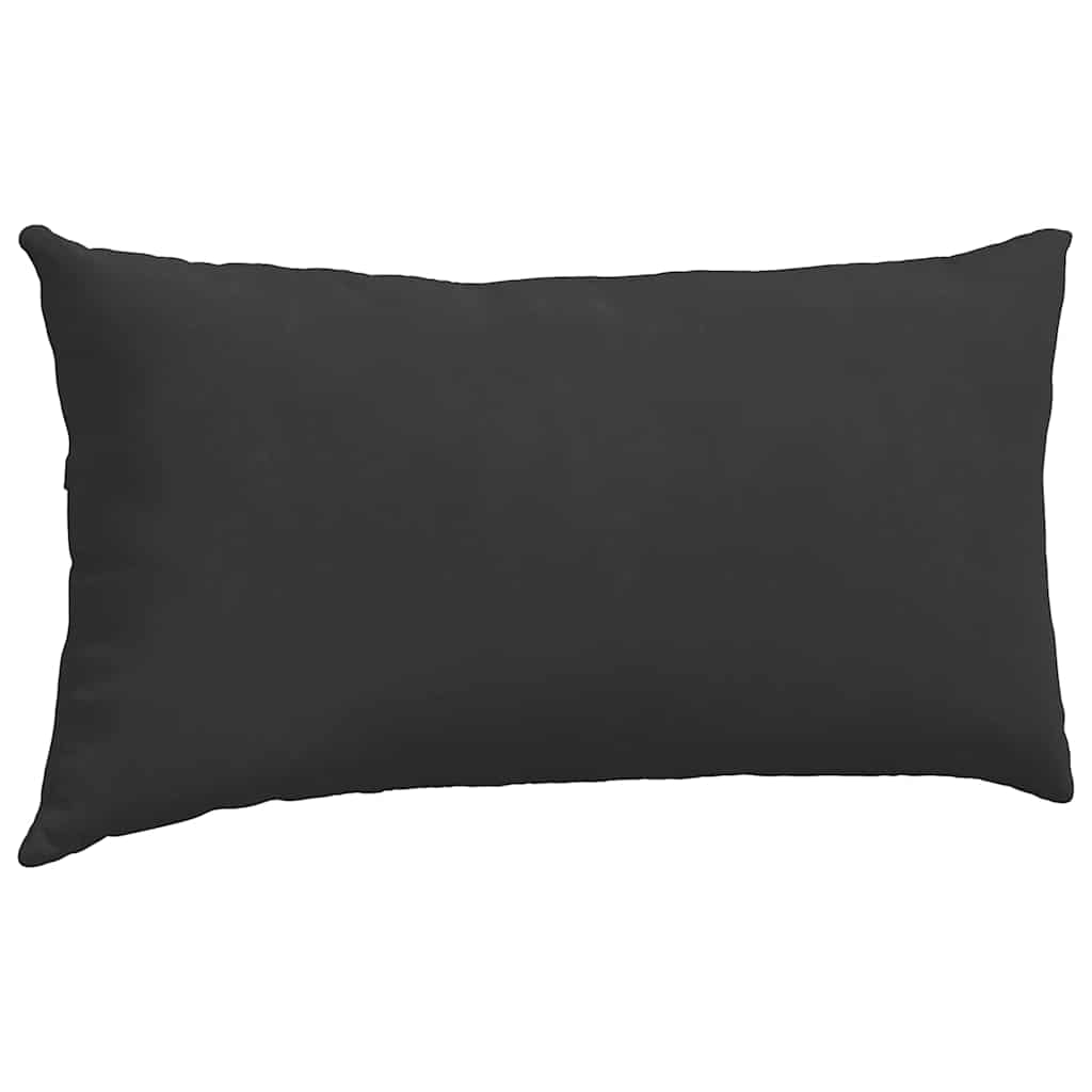 vidaXL Sofakissen 2 Stück Schwarz 80 x 40 cm Stoff