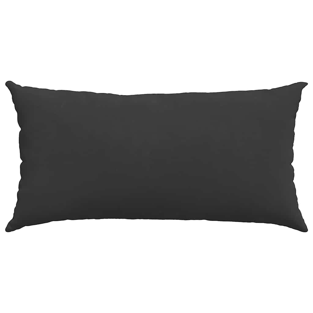 vidaXL Sofakissen 2 Stück Schwarz 80 x 40 cm Stoff