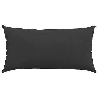 vidaXL Sofakissen 2 Stück Schwarz 80 x 40 cm Stoff