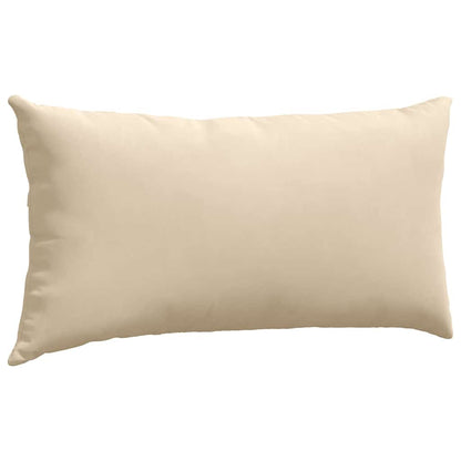 vidaXL Sofakissen 2 Stück Creme 80 x 40 cm Stoff