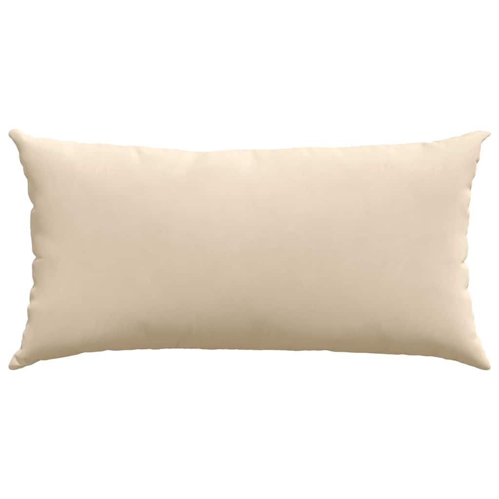 vidaXL Sofakissen 2 Stück Creme 80 x 40 cm Stoff