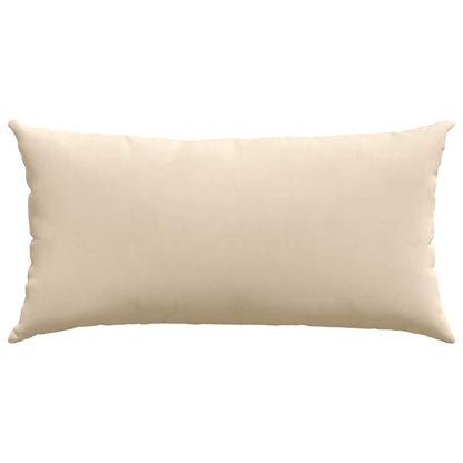 vidaXL Sofakissen 2 Stück Creme 80 x 40 cm Stoff