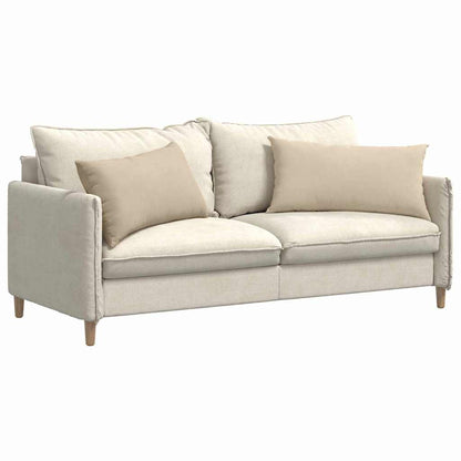 vidaXL Sofakissen 2 Stück Creme 80 x 40 cm Stoff