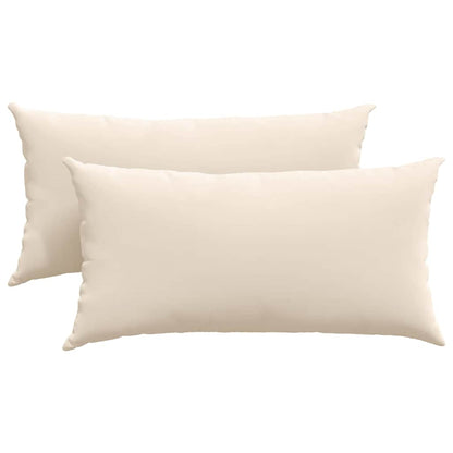 vidaXL Sofakissen 2 Stück Beige 80 x 40 cm Stoff