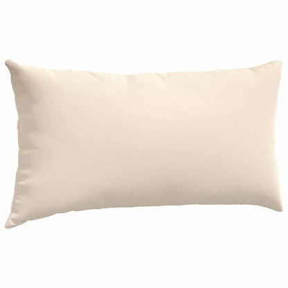 vidaXL Sofakissen 2 Stück Beige 80 x 40 cm Stoff