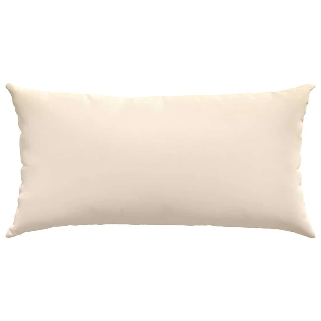 vidaXL Sofakissen 2 Stück Beige 80 x 40 cm Stoff