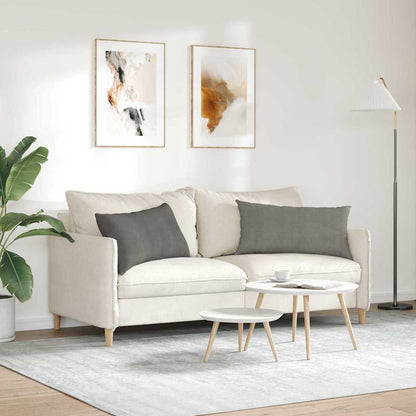 vidaXL Sofakissen 2 Stück Hellgrau 80 x 40 cm Cordstoff
