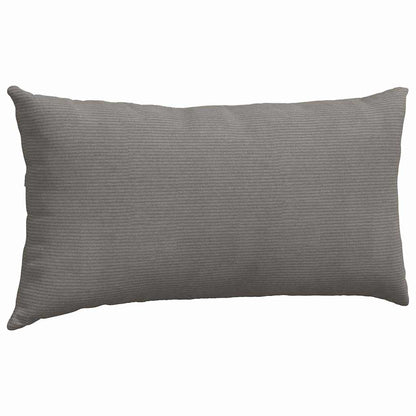 vidaXL Sofakissen 2 Stück Hellgrau 80 x 40 cm Cordstoff