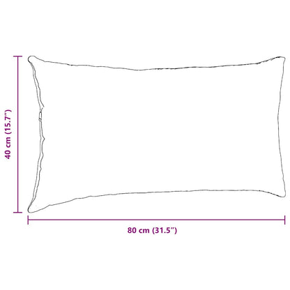 vidaXL Sofakissen 2 Stück Hellgrau 80 x 40 cm Cordstoff
