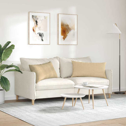 vidaXL Sofakissen 2 Stück Grau-Grün 80 x 40 cm Cordstoff