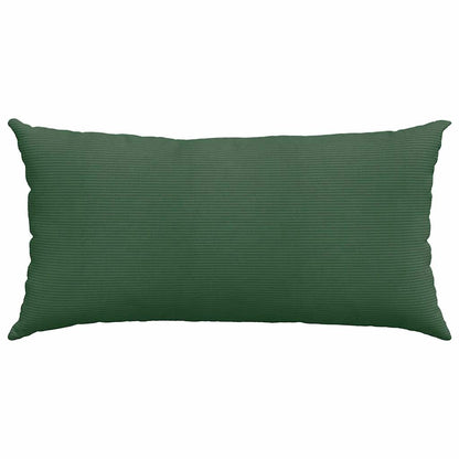 vidaXL Sofakissen 2 Stück Dunkelgrün 80 x 40 cm Cordstoff