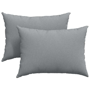 vidaXL Sofakissen 2 pcs Hellgrau 70 x 50 cm Stoff