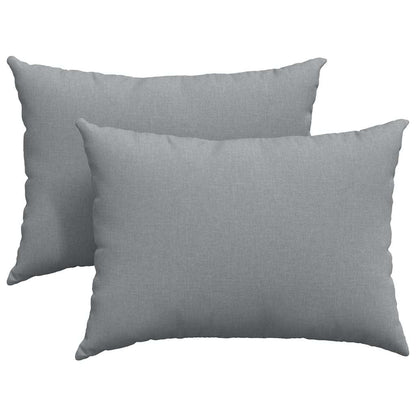 vidaXL Sofakissen 2 pcs Hellgrau 70 x 50 cm Stoff