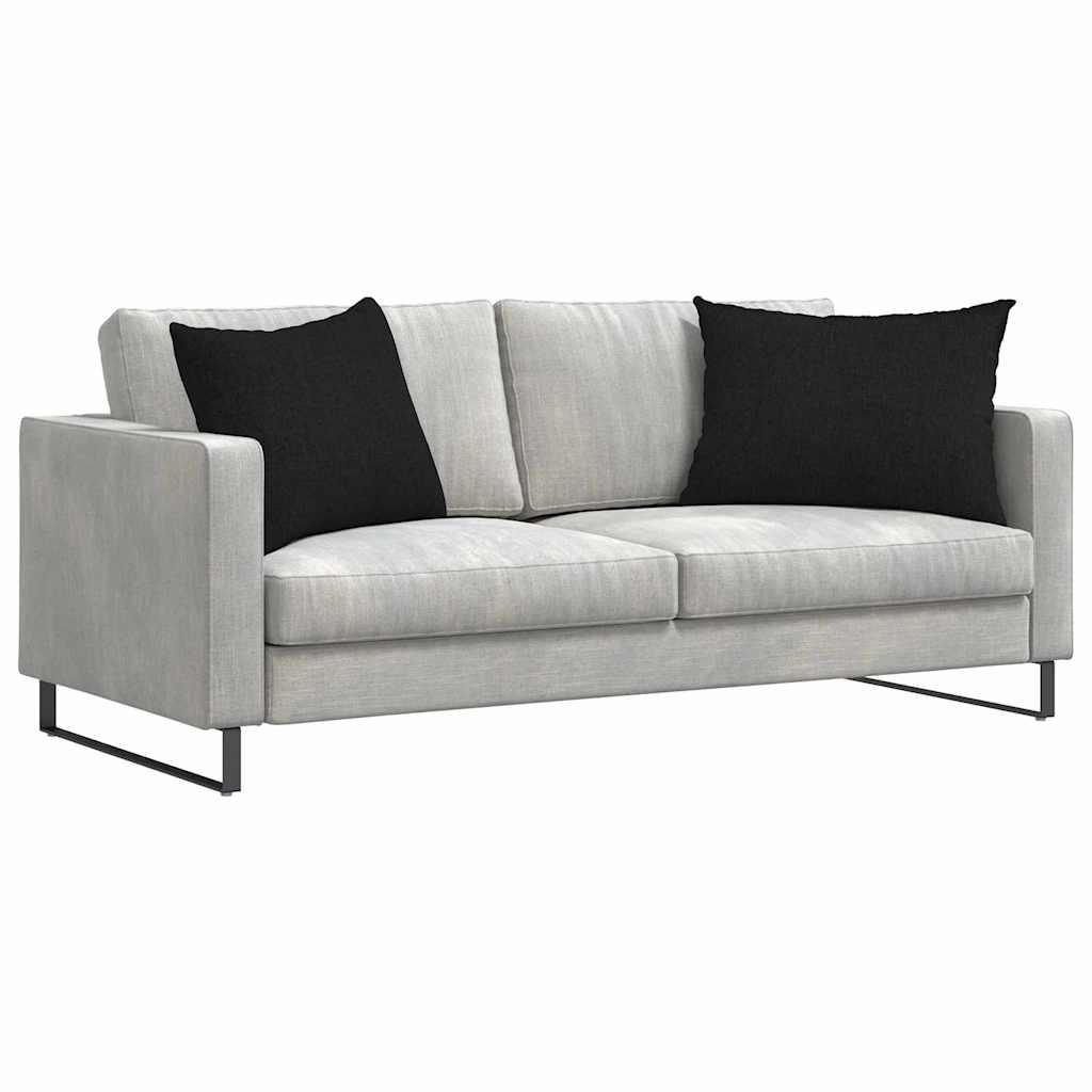vidaXL Sofakissen 2 pcs Schwarz 70 x 50 cm Stoff