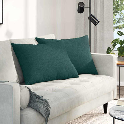 vidaXL Sofakissen 2 pcs Dunkelgrün 70 x 50 cm Stoff