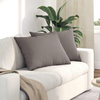 vidaXL Sofakissen 2 pcs Taupe 70 x 50 cm Stoff