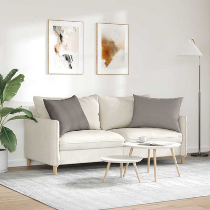 vidaXL Sofakissen 2 pcs Taupe 70 x 50 cm Stoff