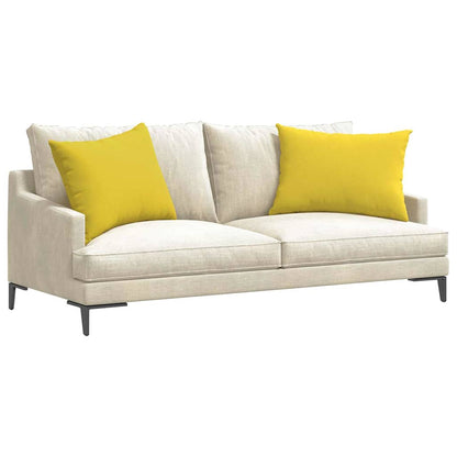 vidaXL Sofakissen 2 pcs Helles Gelb 70 x 50 cm Stoff